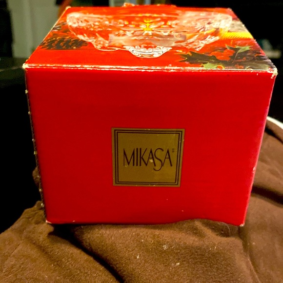 MIKASA Candleholder, 3” Glass Pedestal, In Box - Picture 12 of 12